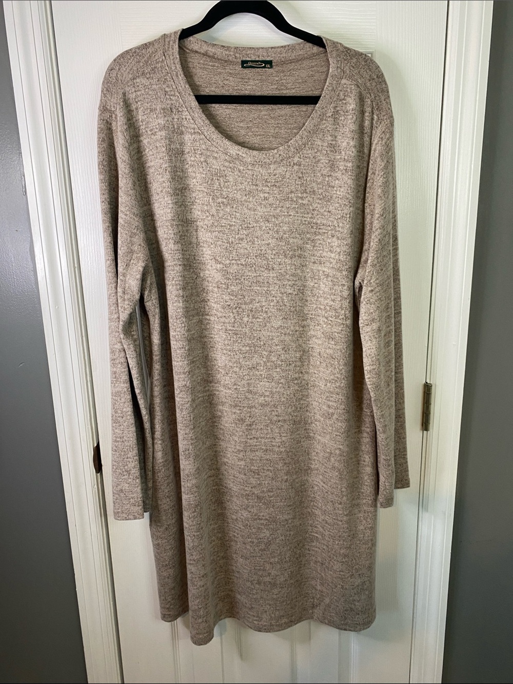 Ofeefan Dress Tan Color along Sleeves Size 2XLarge.